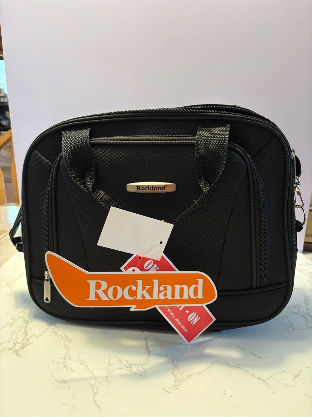 Rockland Black Men's Toiletry Bag - Compact Travel Organizer NWT